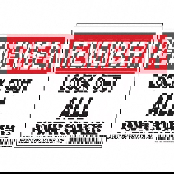 Accident Prevention Label: Rectangle